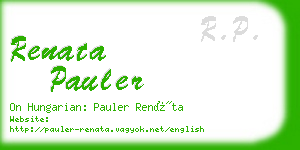 renata pauler business card